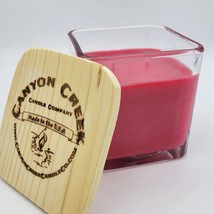 NEW Canyon Creek Candle Company 14oz Cube jar SWEET APPLE scented Handmade! - £22.33 GBP