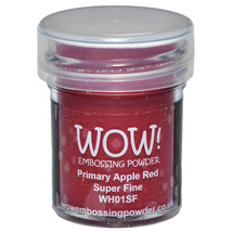 WOW! Embossing Powder Super Fine 15ml-Primary Apple Red - £9.76 GBP
