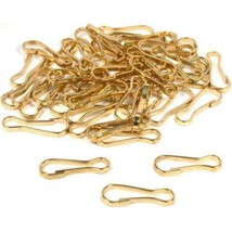 50 Lanyard Hooks Key Chain Hobby Craft Brass Parts - £6.65 GBP