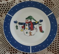 Set of Four (4) ~ Today&#39;s Living ~ Snowman  Design ~ 10.5&quot; ~ Dinner Plat... - $50.00