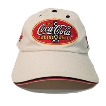 Coca Cola Tony Stewart #20 Strapback Hat Cap Adult Beige 2003 NASCAR Racing - £9.34 GBP