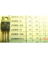 1-18 NOS Matsushita Panasonic 2SB512A Si PNP 15W 80V Vcbo 3A TO-220  Tra... - $84.35 MXN