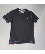 Robert Graham Shirt Mens Large Black/White Trim Classic Fit Skull/Rose L... - $789.56 MXN