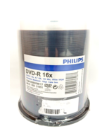 Philips DM416B00M DVD-R Printable InkJet Disc 4.7 GB 16x Cake Box White ... - $24.69 CAD