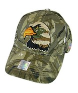 Patriotic Eagle USA Flag Side Panel Cotton Adjustable Baseball Cap (Hunt... - $20.44 CAD
