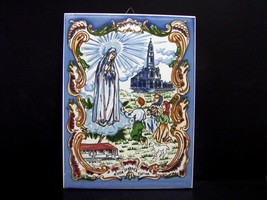 Portuguese Wall Plaque Ceramic Our Lady of Fátima - £6.37 GBP