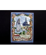 Portuguese Wall Plaque Ceramic Our Lady of Fátima - $7.99