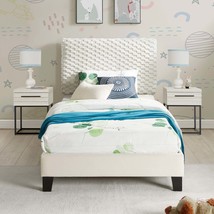 Findlay Twin 3-Piece Bedroom Set | Plush Upholstered Bed, 2 Nightstands - $457.99