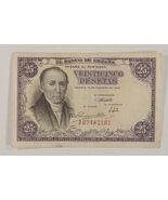1946 Spain 25 Pesetas Note // Very Fine+ (VF+) // Pick#130a.1 - $62.62