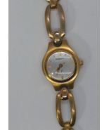 Vintage FOSSIL F2 Womens gold tone stainless steel watch New battery GUARANTEED - $16.78