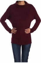 Devotion by Cyrus Cowlneck Ribbed Tunic Long Sleeve Sweater Ruby Port Size Small - £5.69 GBP