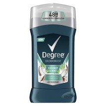 Degree Men Aluminum Free Deodorant Stick men&#39;s fragrance Coconut &amp; Mint ... - $20.99