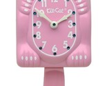 Limited Lady Kit-Cat Klock Swarovski Satin Pink Blue Zircon/Heart Jewele... - £127.85 GBP