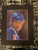 Wayne Gretzky Full Color Drawing With Frame 16X20 Inches!! Rare!! - £18.83 GBP