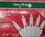 Merry Brite 70 Count Mini Lights, Clear Bulb/white Wire 15ft - $10.88