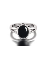 Certified 12.25 Ratti Natural Black Onyx Chalcedony Adjustable Ring (Sul... - $35.04