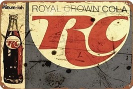 R.C. Cola Vintage Metal Sign 12/8 - £14.27 GBP