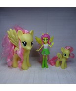 Hasbro My Little Pony MLP Lot of 3 Fluttershy dolls ponies (2010-2015) - £15.67 GBP