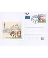 Czech Republic Postal Card FDC Horse &amp; Pony Churches Zayix Stamps 0125M0374 - $3.15