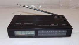 Vintage LIFE Travel LCD Clock Radio AM/FM Alarm Model CR-306 - $29.38