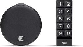 August Wi-Fi Smart Lock + Smart Keypad, Matte Black - Add key-free access to - £181.41 GBP