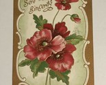 1910 Sent In All Sincerity Postcard Antique West Union Ohio - $4.94
