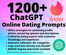 1200+ ChatGPT Prompts for Online Dating | Dating Advice | Online Dating ... - £3.11 GBP