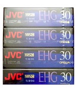 JVC EHG (Extra High Grade Compact) 30 VHS C 4 Pack - £50.07 GBP