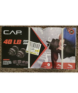 40 lb Adjustable Dumbbell Weight Set - CAP Vinyl Set  - £47.24 GBP