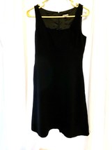 Ann Taylor Loft Size 4 Petite Woman Sleeveless Little Black Dress Bodycon Flare - £14.07 GBP