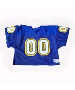 Russell Cropped Practice Jersey Football Athletic Mesh Vtg 90s Baggy Box... - $34.60