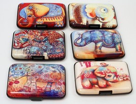 Hippie Boho Elephant Design Aluminum RFID Blocking Wallet 6 Designs NEW - $12.49