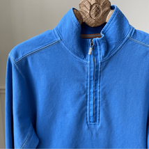 Tommy Bahama Blue 1/4 Zip Pullover L - $28.80