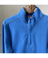 Tommy Bahama Blue 1/4 Zip Pullover L - $40.36 CAD