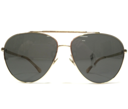 CHANEL Sunglasses 4279-B c.395/3 Shiny Gold Aviator Crystal Frames Gray Lenses - £216.56 GBP