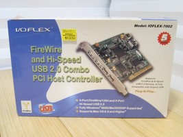 IO Flex FireWire &amp; USB 2.0 6-Port PCI Host Controller IOFLEX-7002 - £11.16 GBP