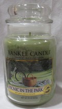 Yankee Candle Large Jar Candle 110-150 hrs 22 oz PICNIC IN THE PARK - Fresh - £32.95 GBP