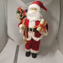 Santa Claus Figure with Presents and bag. 19+ Inches Tall. - $21.85