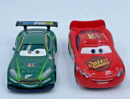Disney Pixar Cars 2 Metal Diecast #9 Green World Grand Prix Britain Ligh... - $9.27
