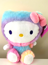 Hello Kitty Plush Toy 9.5 inch Rainbow Sherbet with Bow. NWT. Official - £12.39 GBP