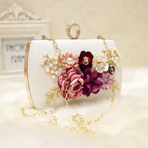 High quality luxury handmade flowers evening bags brand dinner clutch purse with - £28.83 GBP