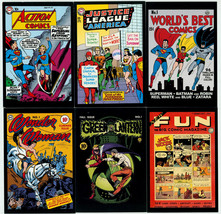 Vintage Art of DC Comics 6 Post Card Lot ~ Supergirl Superman Wonder Woman JLA - £10.10 GBP