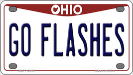 Go Flashes Ohio Novelty Mini Metal License Plate Tag - £11.74 GBP