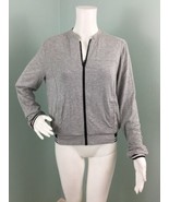 NWT Women&#39;s Co + Co by Coco Rocha Heather Gray “Chiara” Zip Jacket Sz 4 - $60.91 CAD