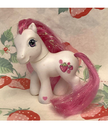 My Little Pony Strawberry Swirl toy figure white Glitter Pony G3 Hasbro ... - £3.95 GBP