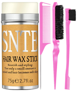 Hair Grooming Kit: Wax Stick for Flyaways, Slick Back Brush, Rat Tail Co... - $17.30 CAD