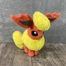 2017 Tomy Pokemon Flareon Sitting Eevee Fire Evolution 8&quot; Plush Stuffed Toy - £11.13 GBP