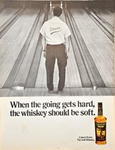 CALVERT EXTRA SOFT WHISKEY- Bowling Stars-1971 Vintage Print Ad - $7.71