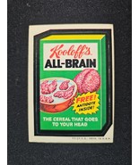 Topps Wacky Packages 2nd Series 1973 Kooloff&#39;s ALL-BRAIN Tan Back - $27.12 CAD