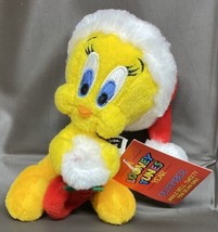 1999 Tweety Bird Jingle Bell Mini Bean Bag Plush Looney Tunes Year December - £9.66 GBP